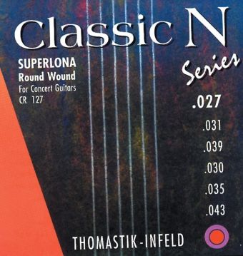 Thomastik struny pro klasickou kytaru Classic N Series. Superlona Light  E1 .027 CN27