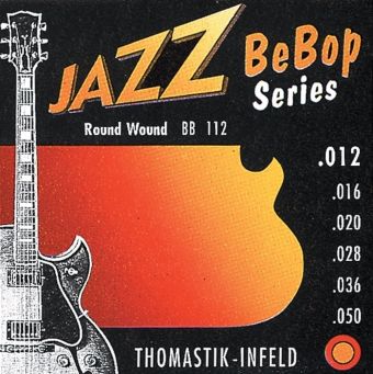 Thomastik struny E-kytaru Jazz BeBop Nickel Round Wound  Sada 012rw BB112