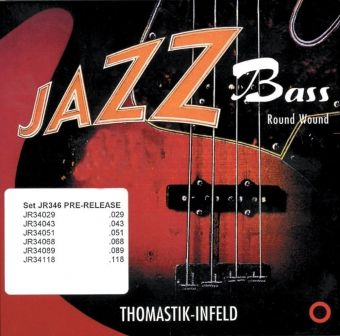 Thomastik struny pro E-bas Jazz Bass série Nickel Round Wound Roundcore  Sada JR324