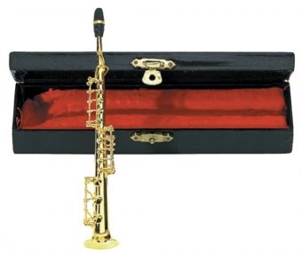 Miniaturní nástroj- Dárkový předmět- nehraje  Soprán saxofon