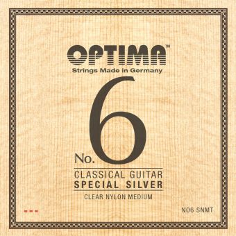 Optima struny pro klasickou kytaru č. 6 Special Silver  Sada Nylon medium NO6.SNMT