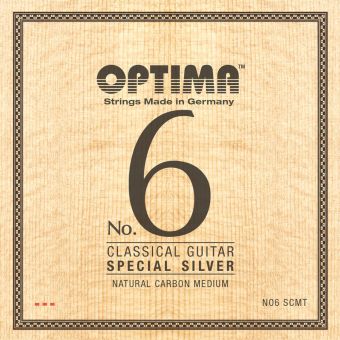 Optima struny pro klasickou kytaru č. 6 Special Silver  Sada Karbon medium NO6.SCMT