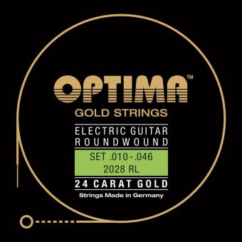 Optima struny pro E-kytaru Gold Strings Round Wound  Sada 2028 RL