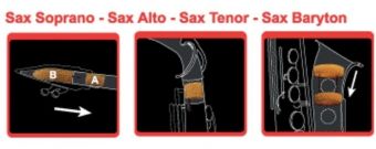 Dusítko pro saxofon  Sopran saxofon - 2esa