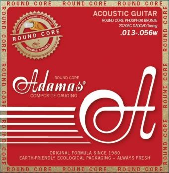 Adamas struny pro akustickou kytaru Historic Reissue Phosphor Bronze Round Core  DADGAD-Tuning 2020RC