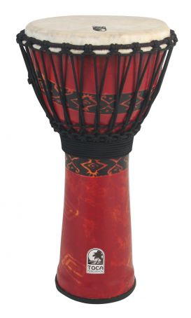 Djembe Freestyle Rope Tuned  Bali Red SFDJ-12RP