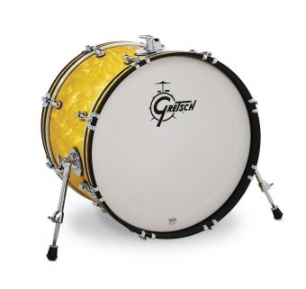 Bass drum Catalina Club  Yellow Satin Flame