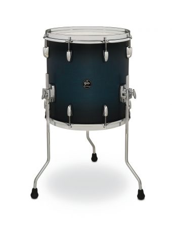 Floor Tom Renown Maple  Satin Antique Blue Burst