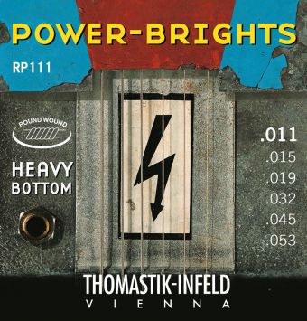 Thomastik struny E-kytaru Power Brights Series  Sada 011 heavy RP111