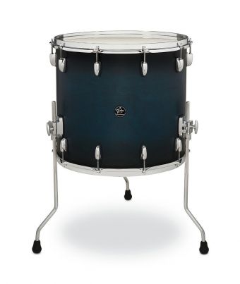 Floor Tom Renown Maple  Satin Antique Blue Burst