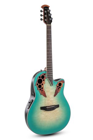 E – akustická kytara Ovation Celebrity Elite Plus Mid Cutaway  Mintburst CE44X-9B-G