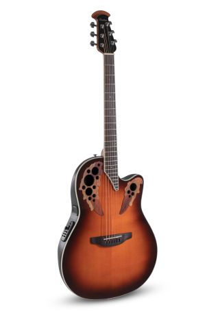 E – akustická kytara Ovation Celebrity Elite Super Shallow Cutaway  Sunburst CE48-1-G