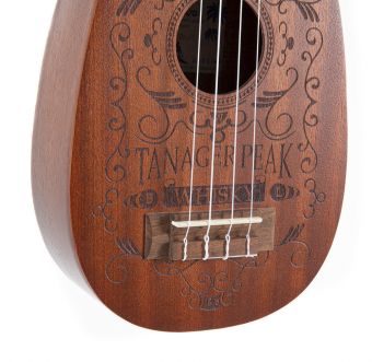 Pineapple Ukulele Manoa Kaleo K-PA-WHISKY  Sopran Sapelli matt