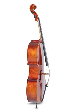 Cello Ideale-VC2  1/2 Setup, včetně povlaku, karbon smyčce, Thomastik-Infeld AlphaYue / Larsen Crown strun