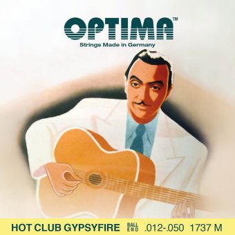 Optima struny pro akustickou kytaru Hot Club Gypsyfire-postříbřené  Sada 1737M